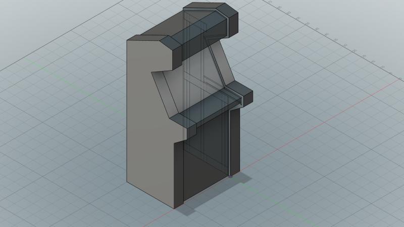 Arcade Machine in CAD